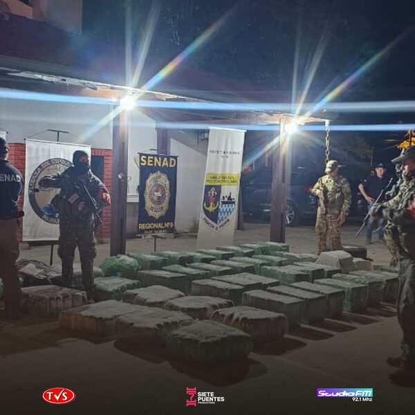 INCAUTAN 1.000 KILOS DE MARIHUANA EN ÑEEMBUCÚ LISTOS PARA SER ENVIADOS A ARGENTINA - «TVS DIGITAL»