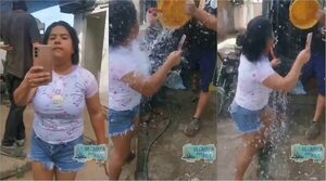 Popular / (VIDEO) "Ejecalmá" le dijo un karai y derramó balde de agua fría a su vecina