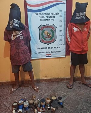 Aprehenden a dos hombres por robo de medidores de agua en Fernando de la Mora