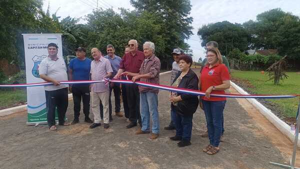 Capitán Miranda suma una nueva cuadra empedrada en el barrio Inmaculada Concepción