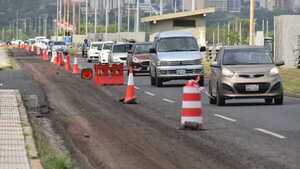 Prosigue cierre vial en la Costanera Norte por trabajos de cableado