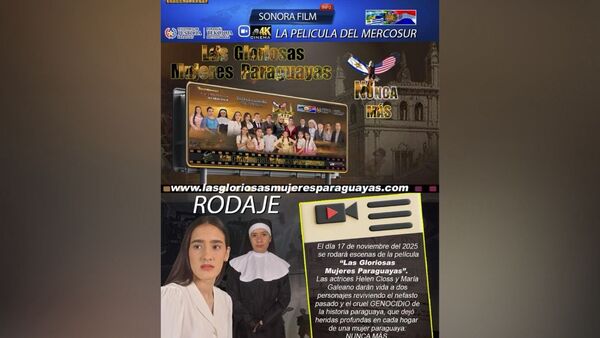 Rodarán escenas de la película “Las Gloriosas Mujeres Paraguayas” en el CERESO