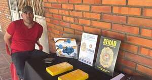 La Nación / Roque Alonso: capturan a suboficial de la Policía con más de 2 kilos de cocaína