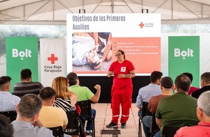 Popular / Cruz Roja y Bolt presentan la categoría solidaria “Cruz Roja Paraguaya”