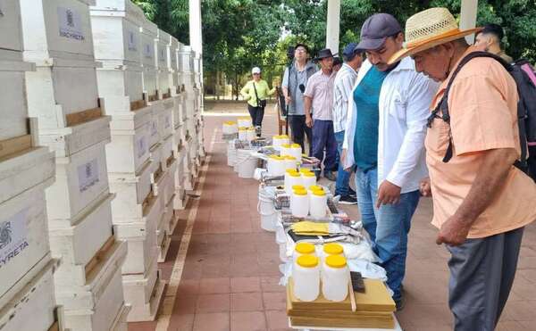Apicultores de Cerrito y Laureles reciben insumos para fortalecer la producción
