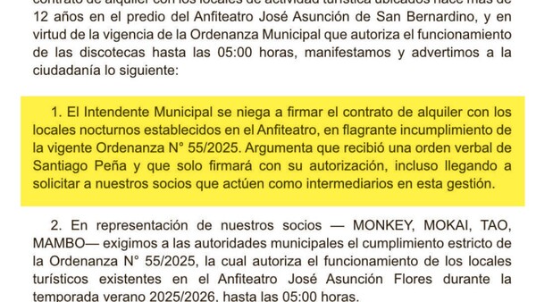 Por orden superior, no habilitan boliches en San Bernardino