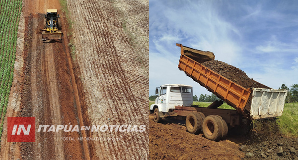 TRABAJOS EN CONJUNTO ENTRE NUEVA ALBORADA PARA MEJORAS VIALES