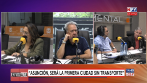 “Asunción, será la primera capital en quedar sin transporte público", afirmó César Ruiz Díaz