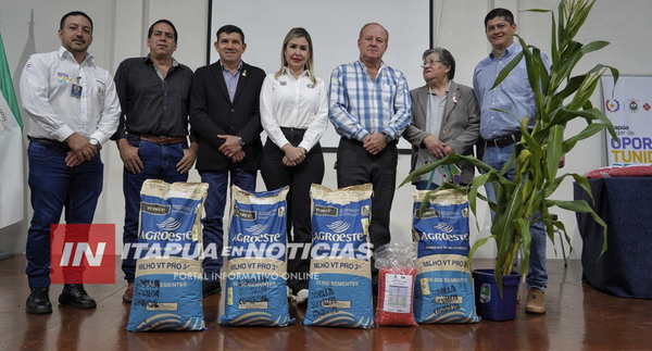 GOBIERNO DE ITAPÚA RECIBIÓ DONACIÓN DE SEMILLAS DE MAÍZ