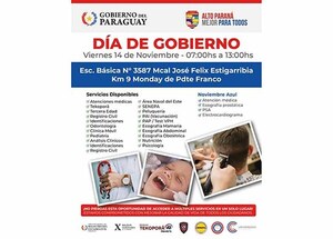 Realizarán mañana Día de Gobierno en Km. 9 Monday de Presidente Franco | DIARIO PRIMERA PLANA