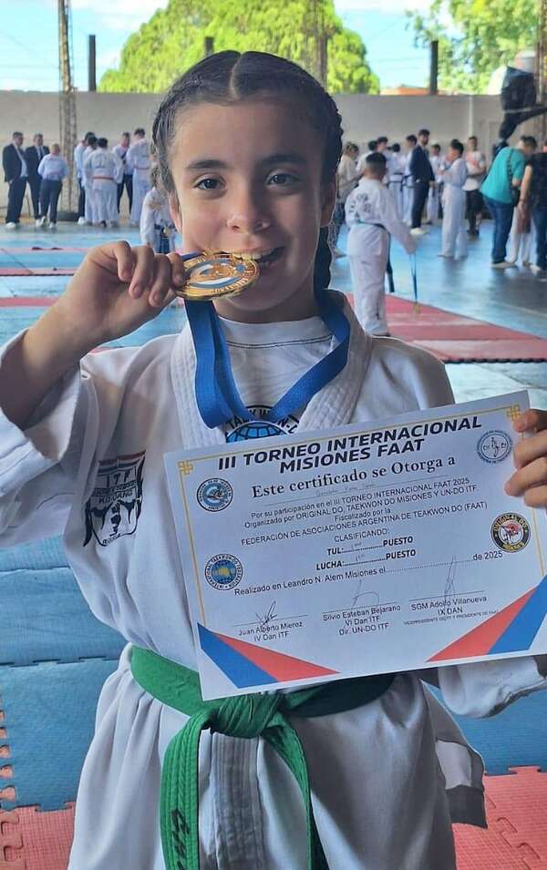 Taekwondo: Candela Vera, campeona en Argentina - Polideportivo - ABC Color