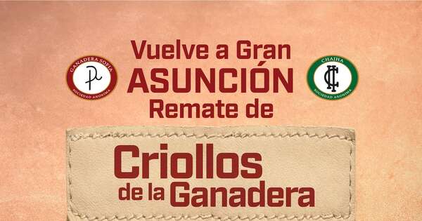 La Nación / Vuelve el Gran Remate de Criollos de la Ganadera