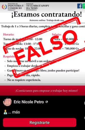 Circulan falsas y tentadoras ofertas laborales a nombre del Gobierno