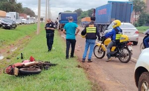 Murió motociclista que ayer embistió contra parte trasera de un camión