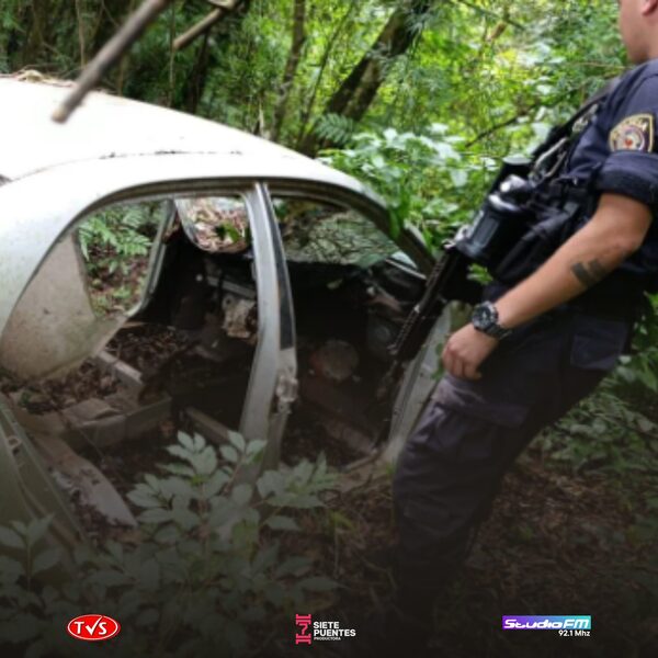 RECUPERAN EN CAAZAPÁ NUMEROSAS AUTOPARTES DE VEHÍCULOS ROBADOS ABANDONADAS EN UN DESARMADERO CLANDESTINO - «TVS DIGITAL»