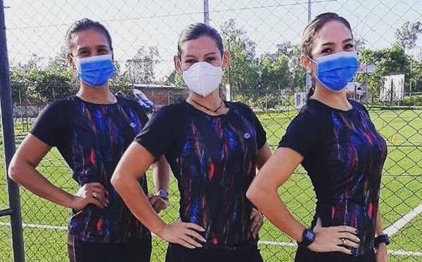 Terna arbitral femenina en la Copa Paraguay