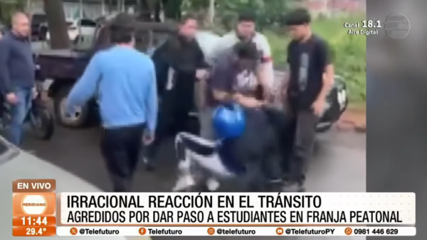 Motociclista agrede a docente y alumno en Itauguá