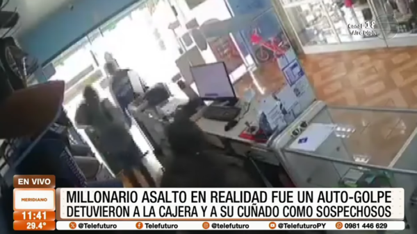 Millonario asalto en realidad fue un autogolpe