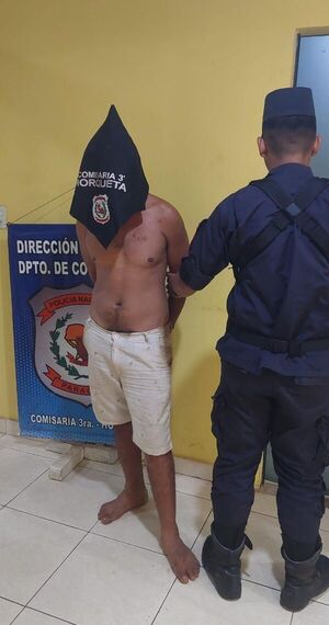 Aprehenden a hombre que forcejeó el acceso de una vivienda en Horqueta - Concepción al Día