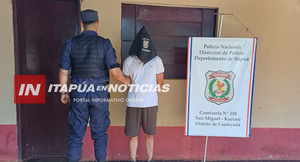 APREHENDEN A JOVEN TRAS TENSA SITUACIÓN DE VIOLENCIA EN CAMBYRETÁ