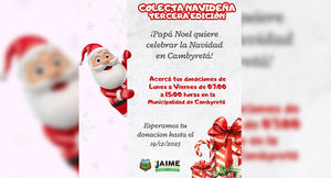 CAMBYRETÁ LANZA TERCERA COLECTA NAVIDEÑA PARA LLEVAR ALEGRÍA A LOS NIÑOS