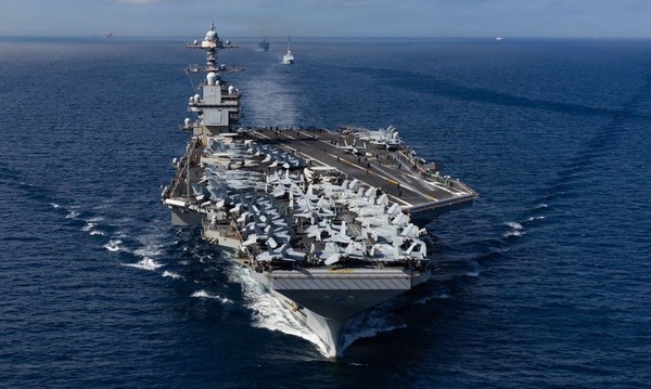 Portaaviones más grande de EE.UU. entra al Caribe