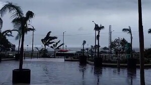 Temporal en Encarnación: los vientos alcanzaron 138 km/H este domingo, según informe preliminar