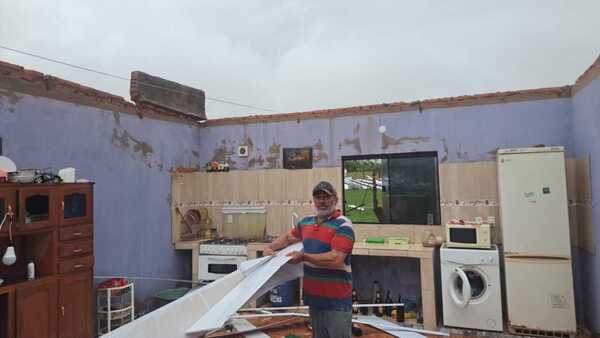 Cordillera, Itapúa y Guairá, los más golpeados: SEN reporta cerca de 700 familias afectadas por temporal