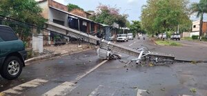 Temporal dejó sin luz a 50.000 usuarios de la ANDE