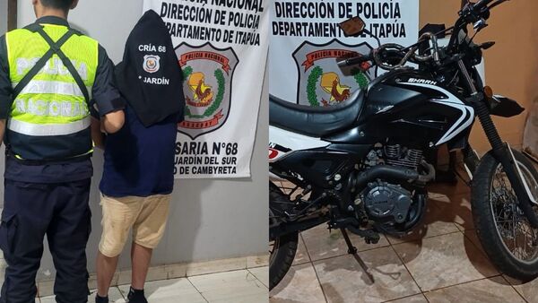 Detenido en Cambyretá por resistencia y supuesta exposición al peligro en la vía pública