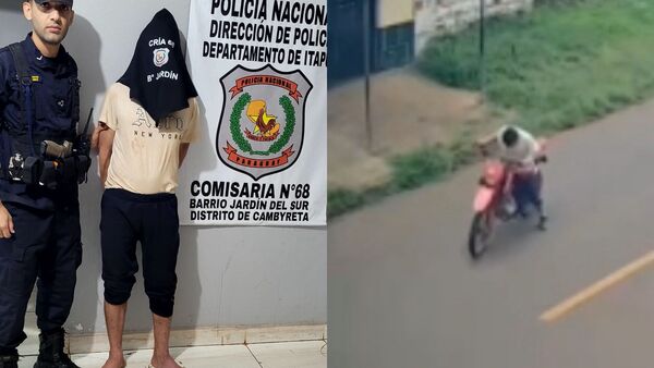 Detienen a hombre con antecedentes tras intento de hurto de motocicleta en Cambyretá