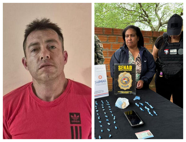 Popular / Detienen a pareja que vendía drogas a péndex y jóvenes en Emboscada