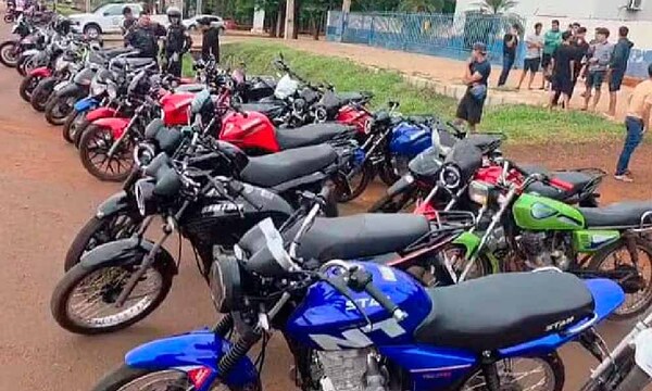 Minga Guazú: en combate a carreras ilegales, policías incautaron 80 motocicletas – Prensa 5