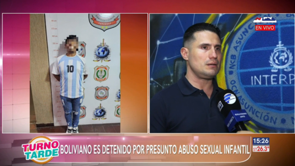Un hombre de nacionalidad boliviana es detenido por presunto abuso sexual infantil
