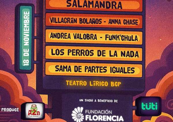 Vale todo–La noche de las bandas apoya a  Fundación  Florencia - Empresariales - ABC Color