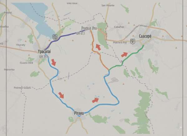 Atención Ypacaraí:  aplicarán desvíos provisorios del tránsito sobre la ruta PY02 - Nacionales - ABC Color