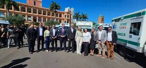 Itapúa recibe seis nuevas ambulancias para reforzar la atención de emergencias