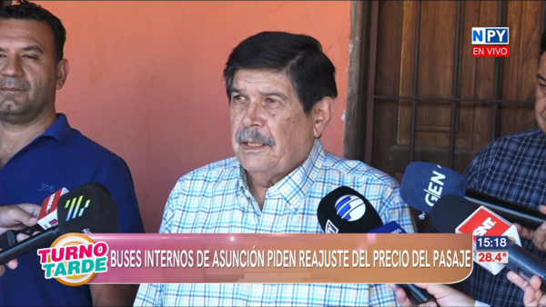 Buses internos de Asunción piden reajuste en el precio del pasaje