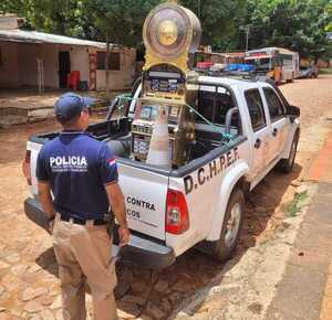 Popular / Incautan atýra de tragamonedas