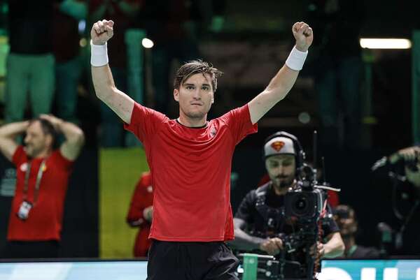 Copa Davis: Collignon remonta a Moutet - Tenis - ABC Color