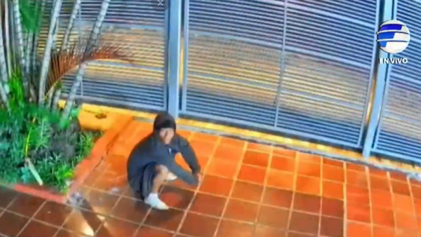 Video: Pitbull hizo correr a presunto adicto que ingresó a vivienda