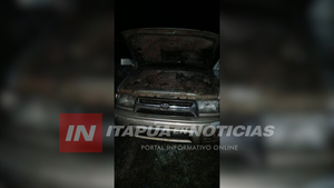 RECUPERAN CAMIONETA DENUNCIADA COMO HURTADA EN ZONA BOSCOSA DE HOHENAU