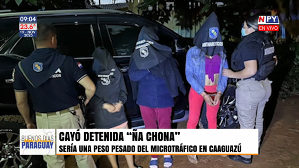 Golpe al microtráfico en Caaguazú: cae “Ña Chona” con más de cien dosis de drogas
