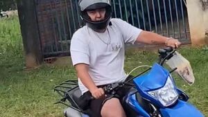 Cumplió el antojo de su novia: le llevó asadito