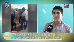 Joven que sobrevivió a un accidente grave se recupera y habla desde su casa
