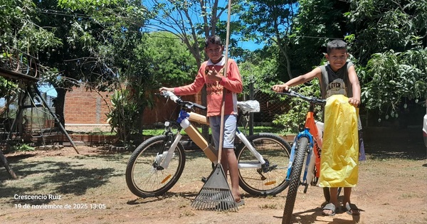 Solidaridad desde España permite que dos niños reciban bicicletas para llegar a la escuela - Concepción al Día