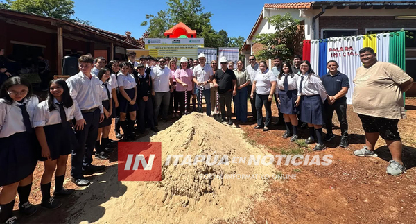 CAMBYRETÁ INICIA OBRAS DE ADECUACIÓN EN LA ESCUELA BÁSICA N.º 4617 DIVINO NIÑO JESÚS