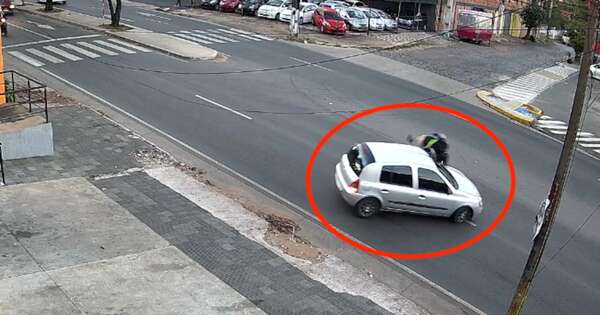 Diario HOY | Criminal: hizo un giro prohibido, atropelló a motociclista y huyó