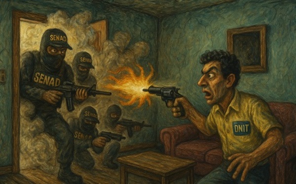 Falsos agentes de la Senad intentan asaltar a funcionario de la DNIT y huyen tras recibir disparos
