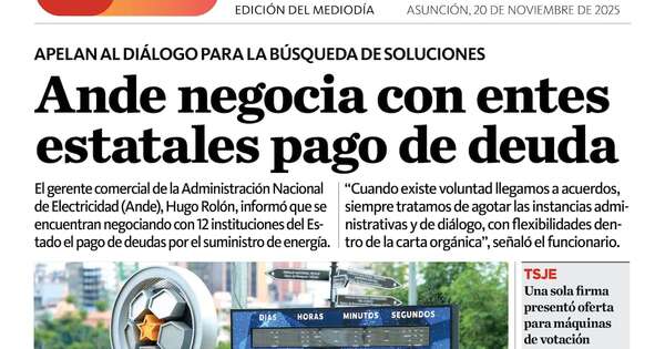 La Nación / LN PM: edición del 20 de noviembre